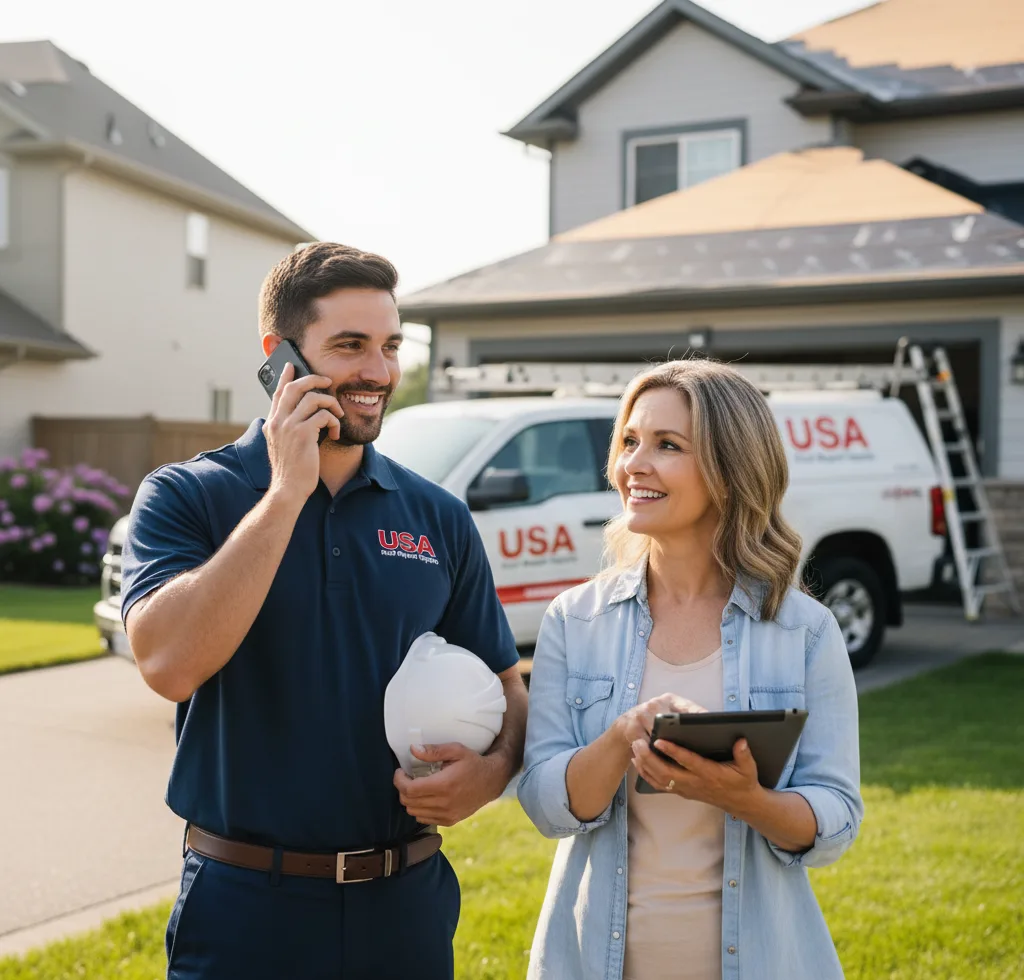 USA Roof Repair Experts customer support in Stonewall